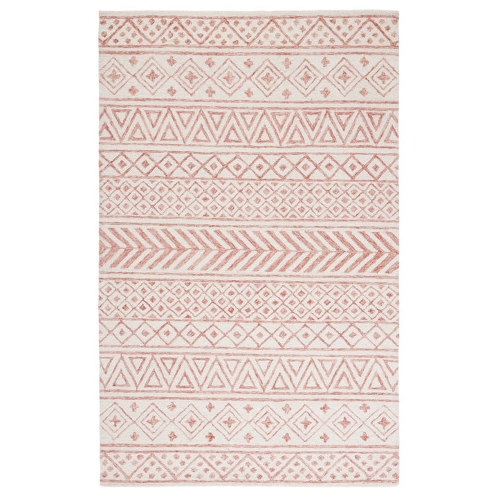 SAFAVIEH Metro MET353P Handmade Ivory / Pink Rug Image 2