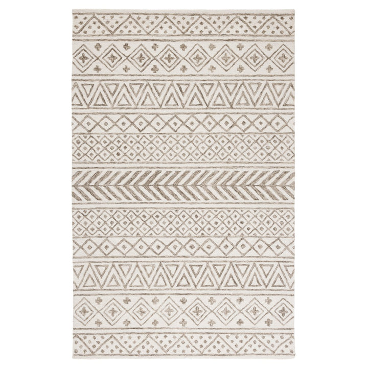 SAFAVIEH Metro MET353W Handmade Ivory / Sage Rug Image 2