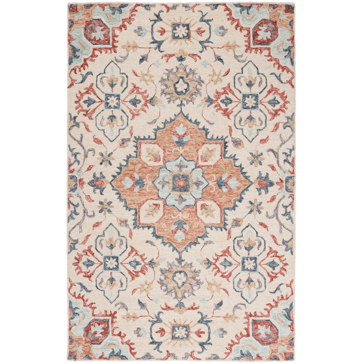 SAFAVIEH Metro MET354B Handmade Beige / Rust Rug Image 2