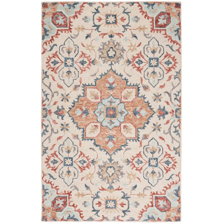 SAFAVIEH Metro MET354B Handmade Beige / Rust Rug Image 1