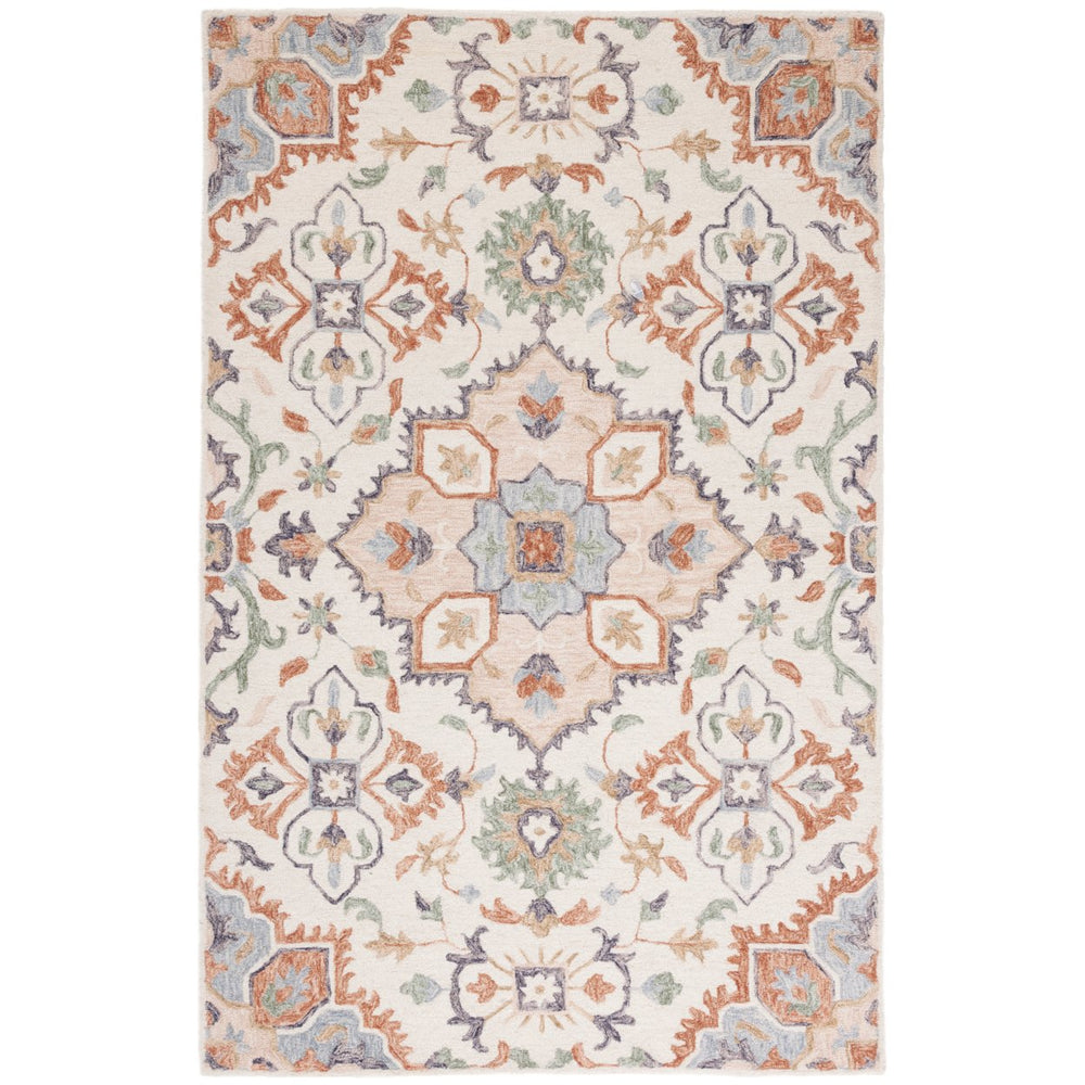 SAFAVIEH Metro MET354Y Handmade Ivory / Green Rug Image 2