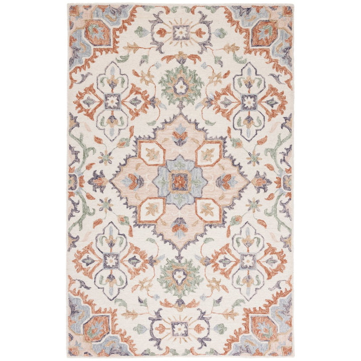 SAFAVIEH Metro MET354Y Handmade Ivory / Green Rug Image 1