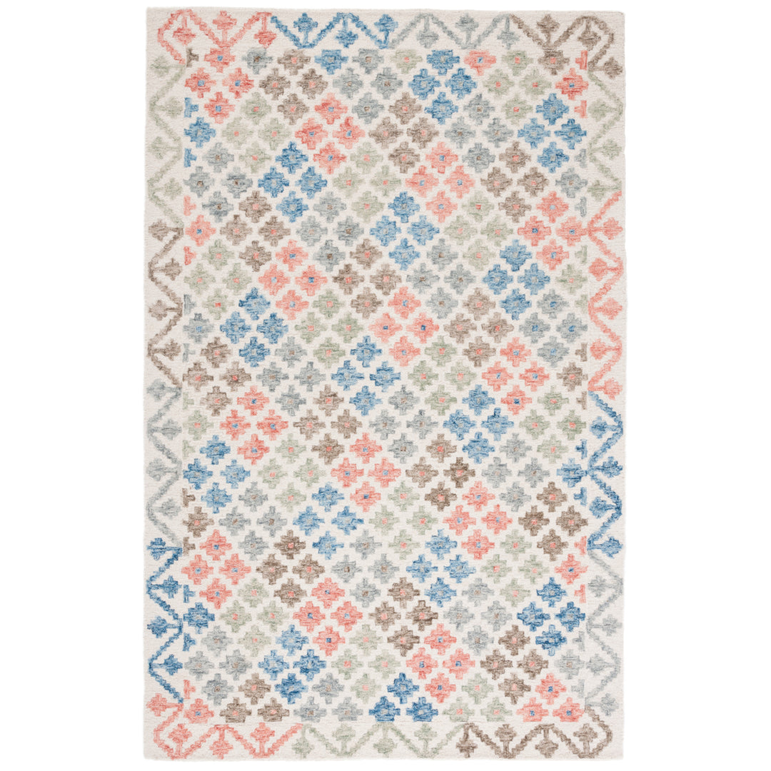 SAFAVIEH Metro MET355M Handmade Ivory / Blue Rug Image 2