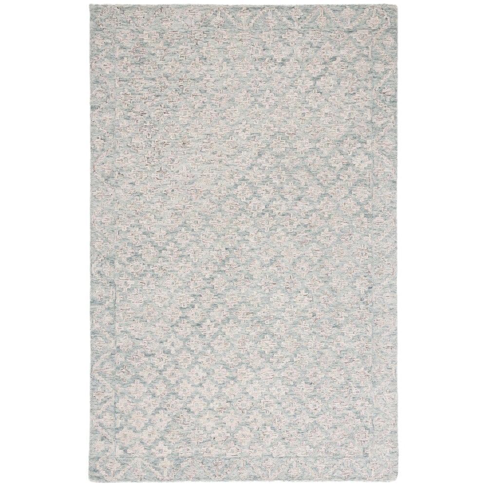 SAFAVIEH Metro MET357L Handmade Ivory / Light Blue Rug Image 2