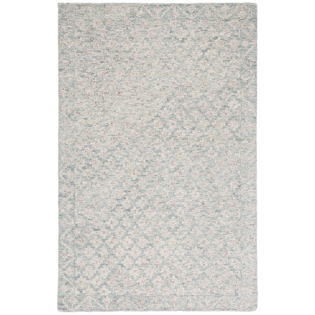 SAFAVIEH Metro MET357L Handmade Ivory / Light Blue Rug Image 1