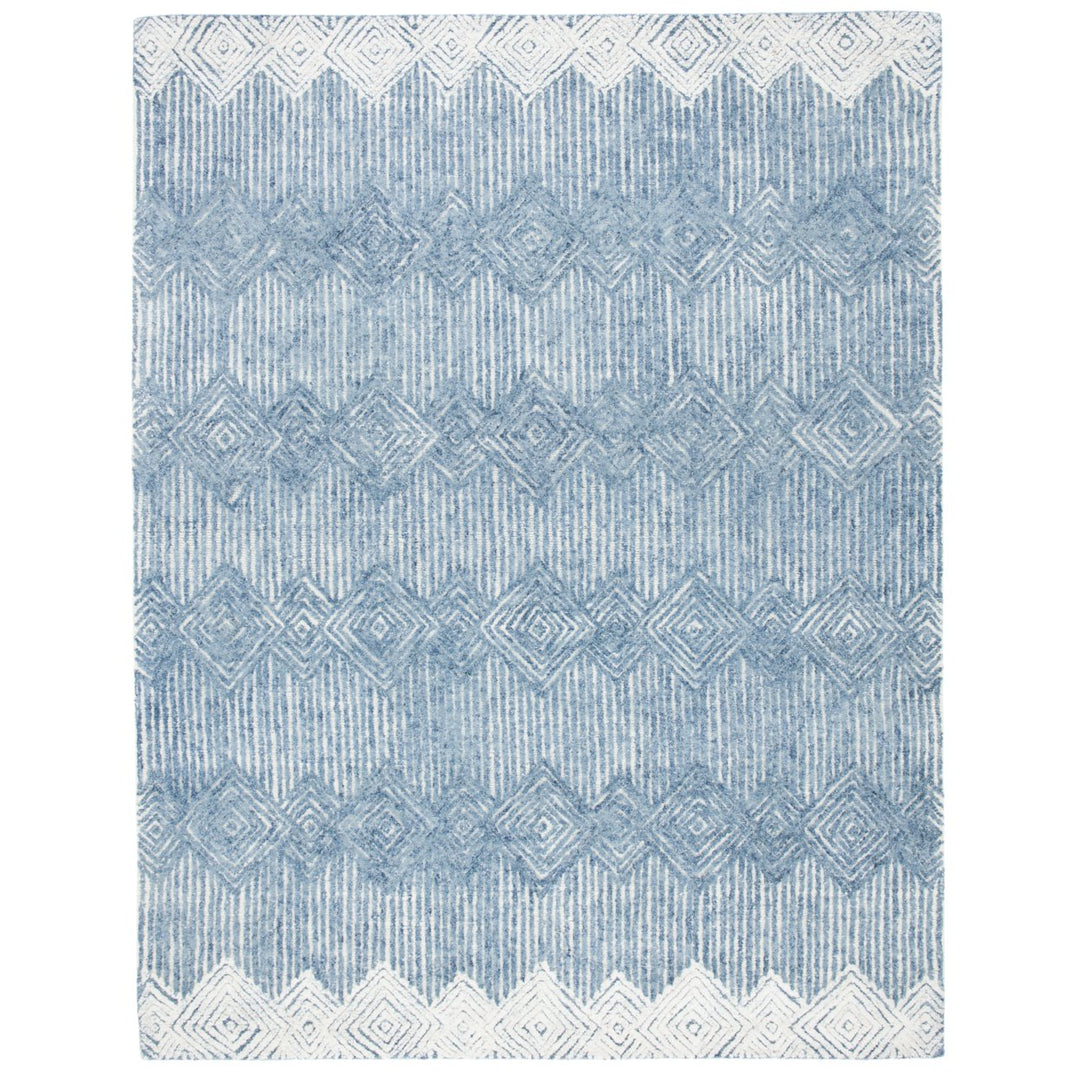 SAFAVIEH Metro MET401M Handmade Blue / Ivory Rug Image 1