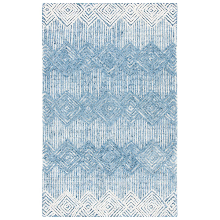 SAFAVIEH Metro MET401M Handmade Blue / Ivory Rug Image 10