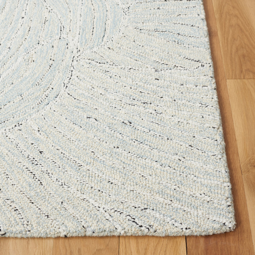 SAFAVIEH Metro MET451L Handmade Light Blue / Ivory Rug Image 2