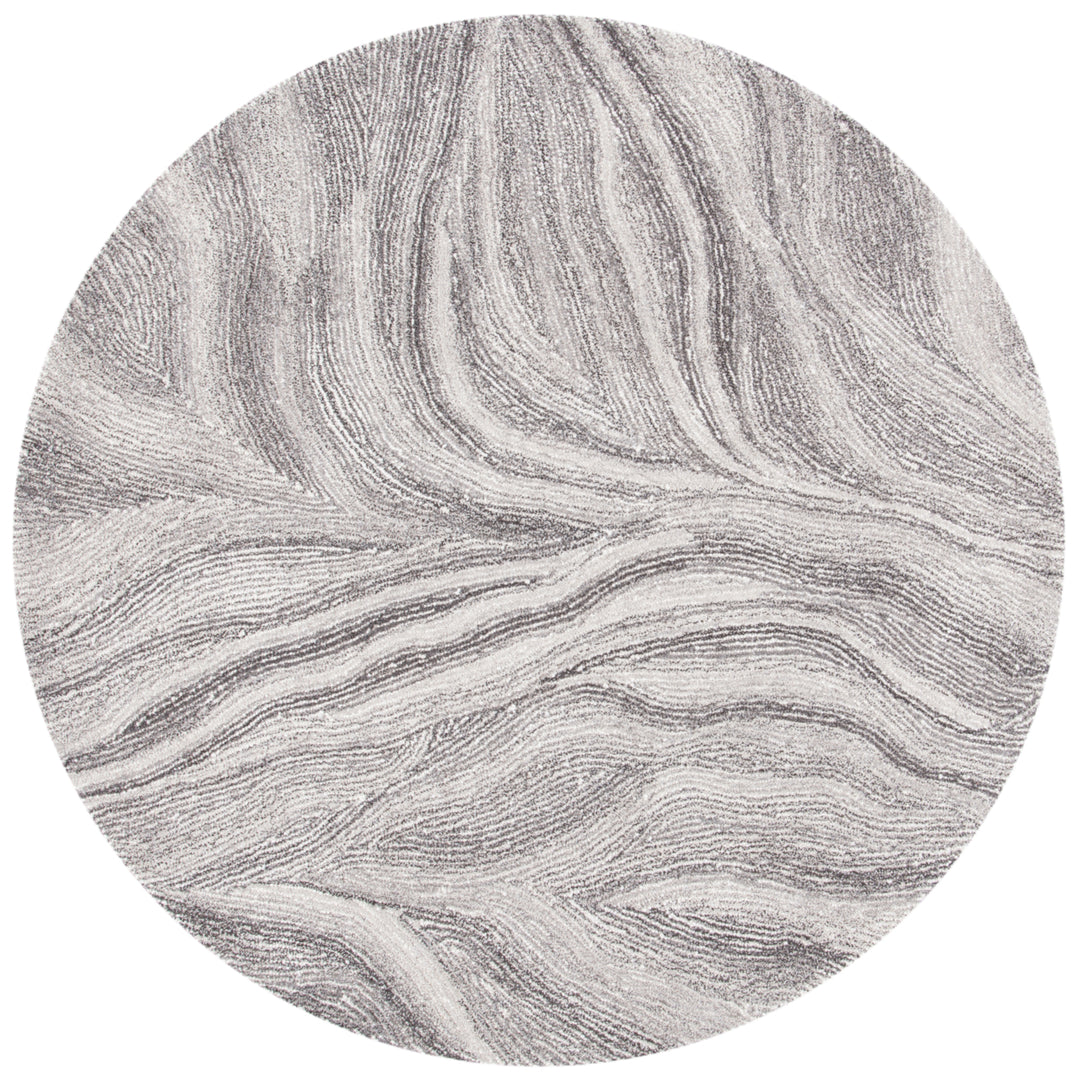 SAFAVIEH Metro MET505H Handmade Ivory / Dark Grey Rug Image 4