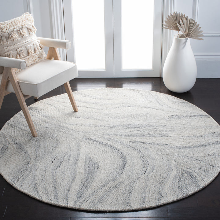 SAFAVIEH Metro MET505G Handmade Ivory / Silver Rug Image 3