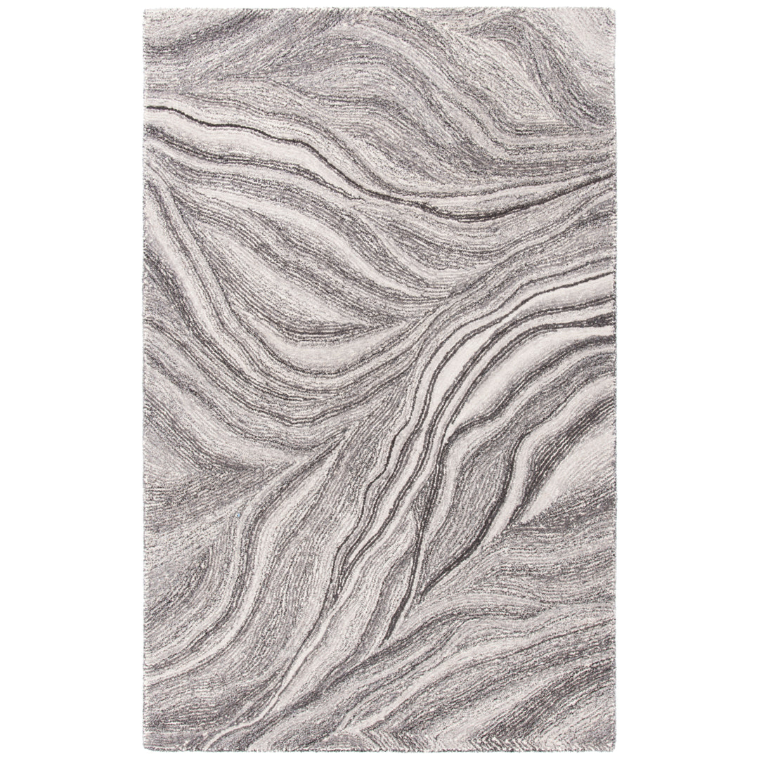 SAFAVIEH Metro MET505H Handmade Ivory / Dark Grey Rug Image 9