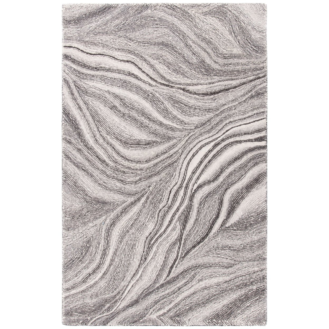 SAFAVIEH Metro MET505H Handmade Ivory / Dark Grey Rug Image 1