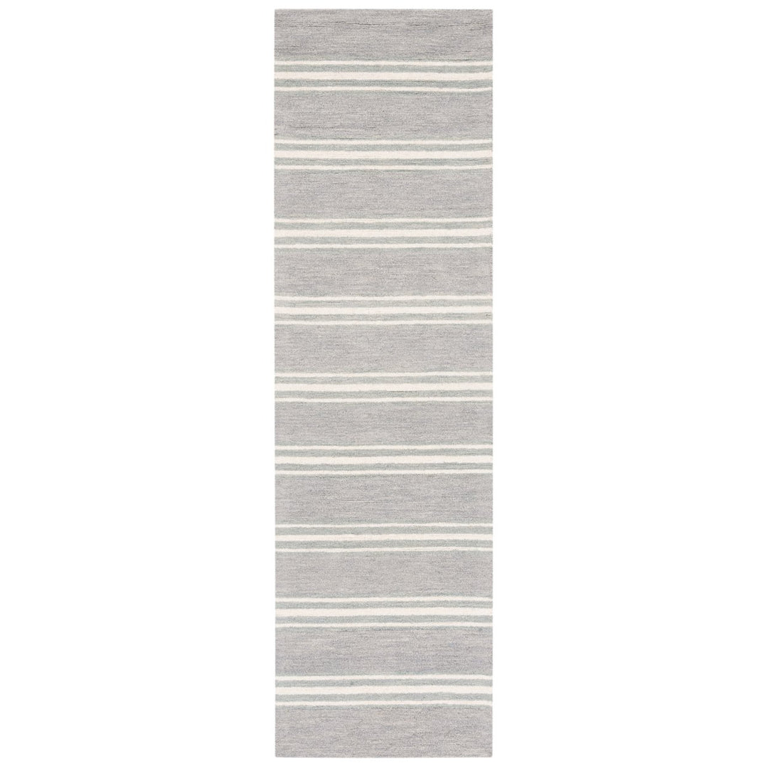 SAFAVIEH Metro MET601F Handmade Grey / Ivory Rug Image 3