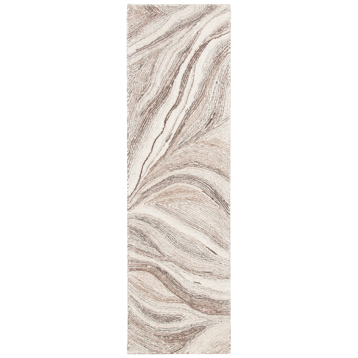 SAFAVIEH Metro MET505T Handmade Ivory / Brown Rug Image 5