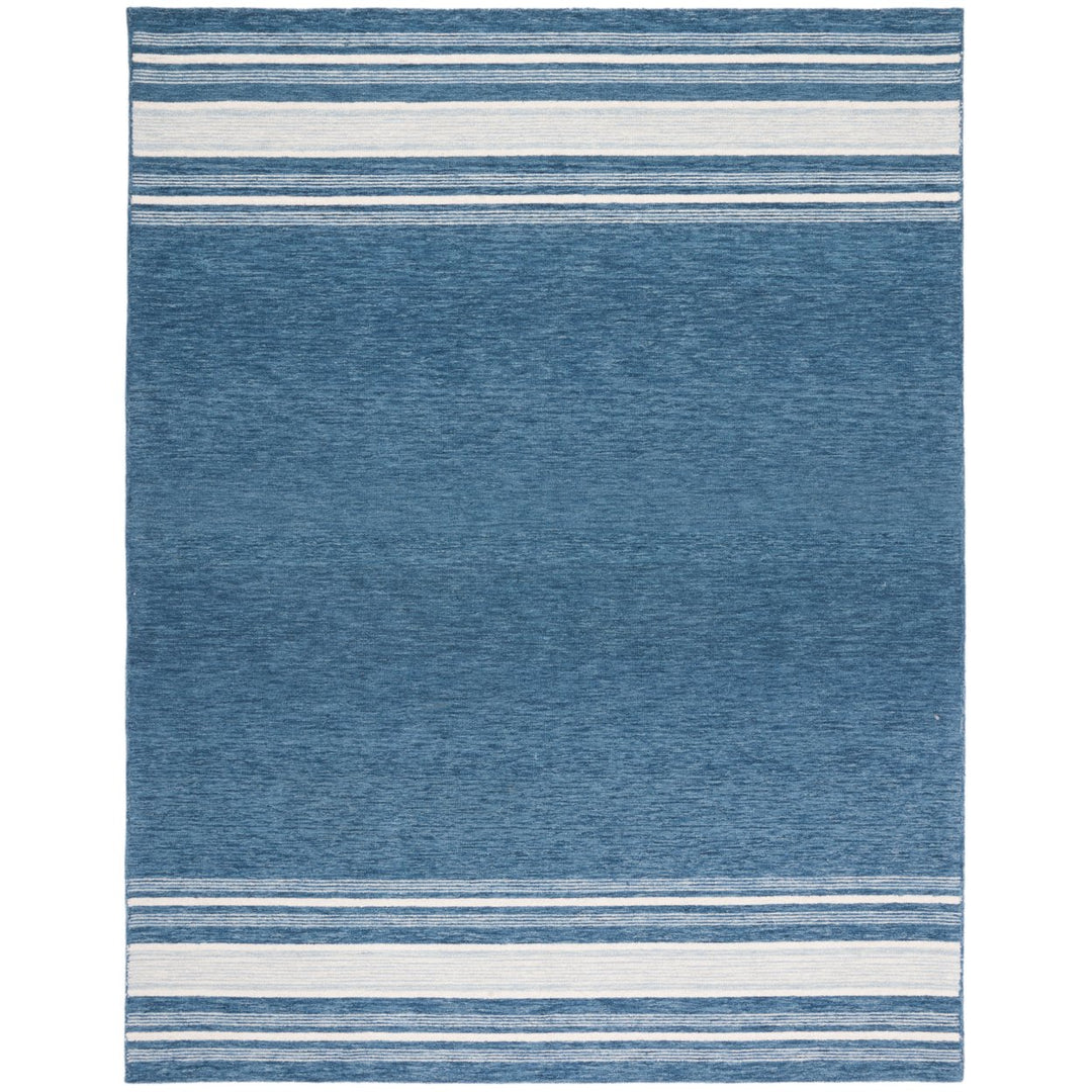 SAFAVIEH Metro MET602M Handmade Blue / Ivory Rug Image 1