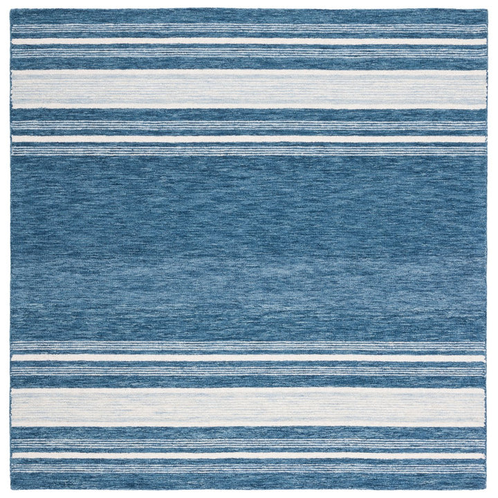 SAFAVIEH Metro MET602M Handmade Blue / Ivory Rug Image 4