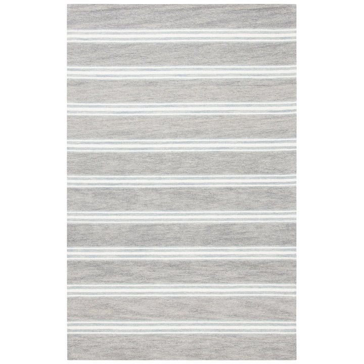 SAFAVIEH Metro MET601F Handmade Grey / Ivory Rug Image 5