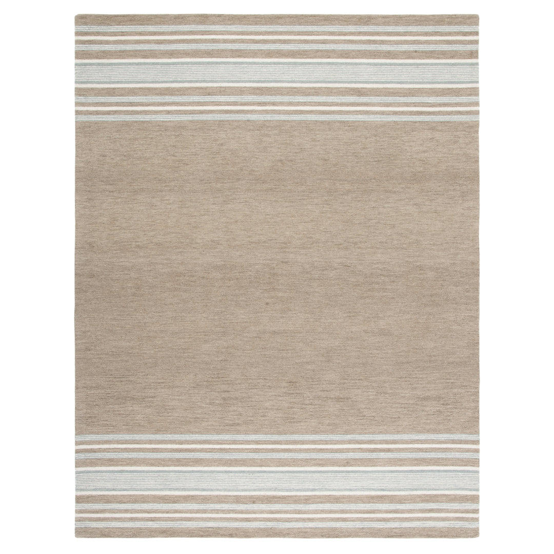 SAFAVIEH Metro MET602T Handmade Brown / Ivory Rug Image 1