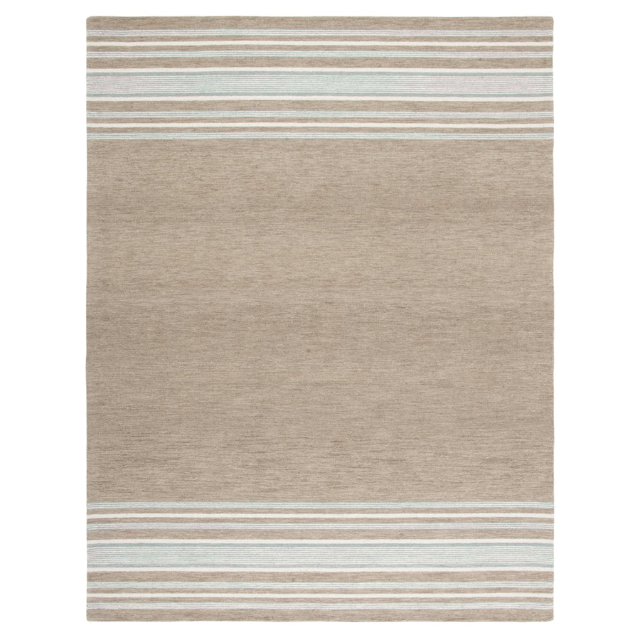 SAFAVIEH Metro MET602T Handmade Brown / Ivory Rug Image 1