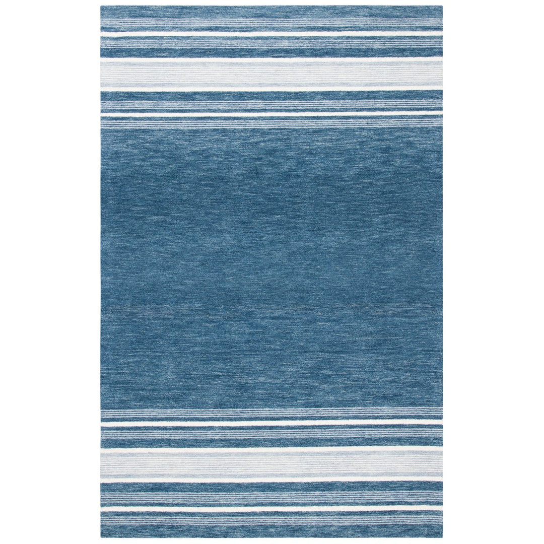 SAFAVIEH Metro MET602M Handmade Blue / Ivory Rug Image 1