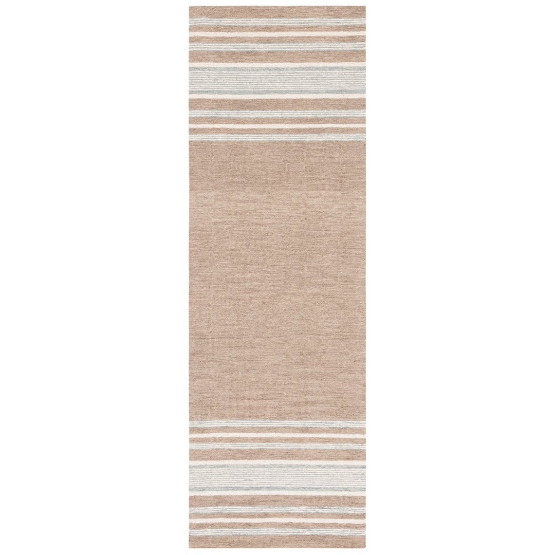 SAFAVIEH Metro MET602T Handmade Brown / Ivory Rug Image 3