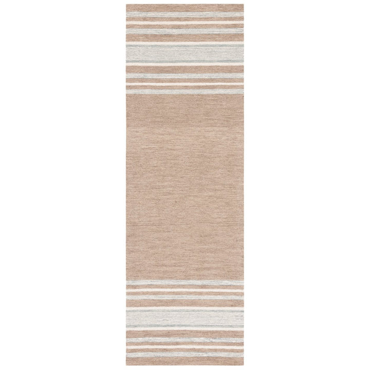 SAFAVIEH Metro MET602T Handmade Brown / Ivory Rug Image 3