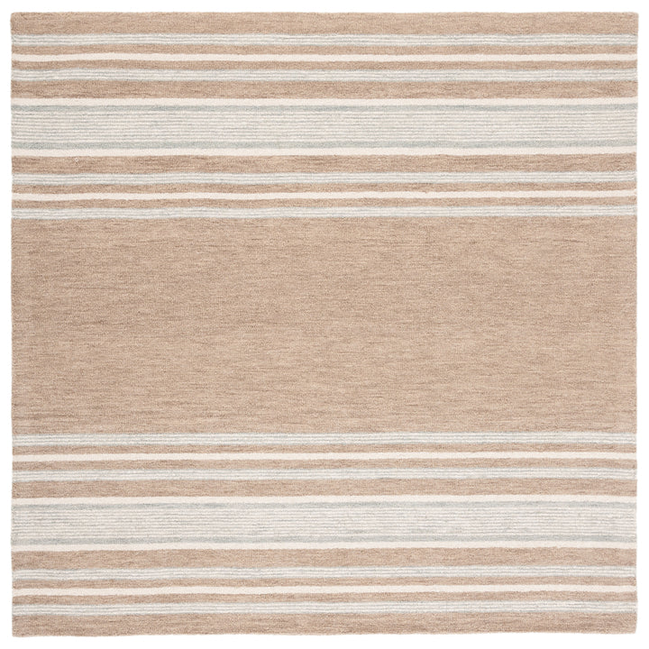 SAFAVIEH Metro MET602T Handmade Brown / Ivory Rug Image 4