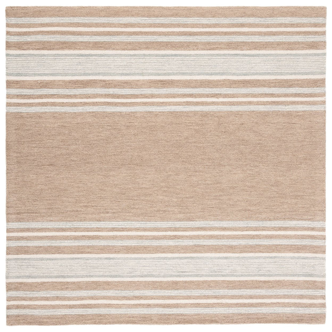 SAFAVIEH Metro MET602T Handmade Brown / Ivory Rug Image 1