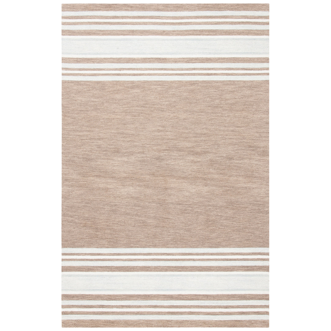 SAFAVIEH Metro MET602T Handmade Brown / Ivory Rug Image 1