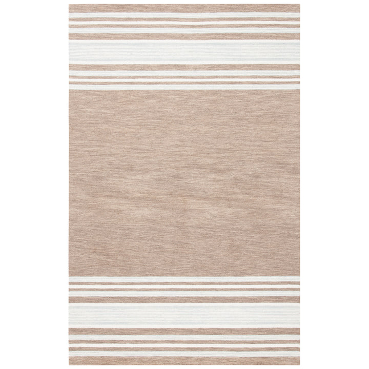 SAFAVIEH Metro MET602T Handmade Brown / Ivory Rug Image 1