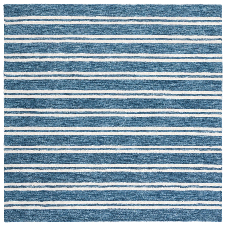 SAFAVIEH Metro MET604M Handmade Blue / Ivory Rug Image 4