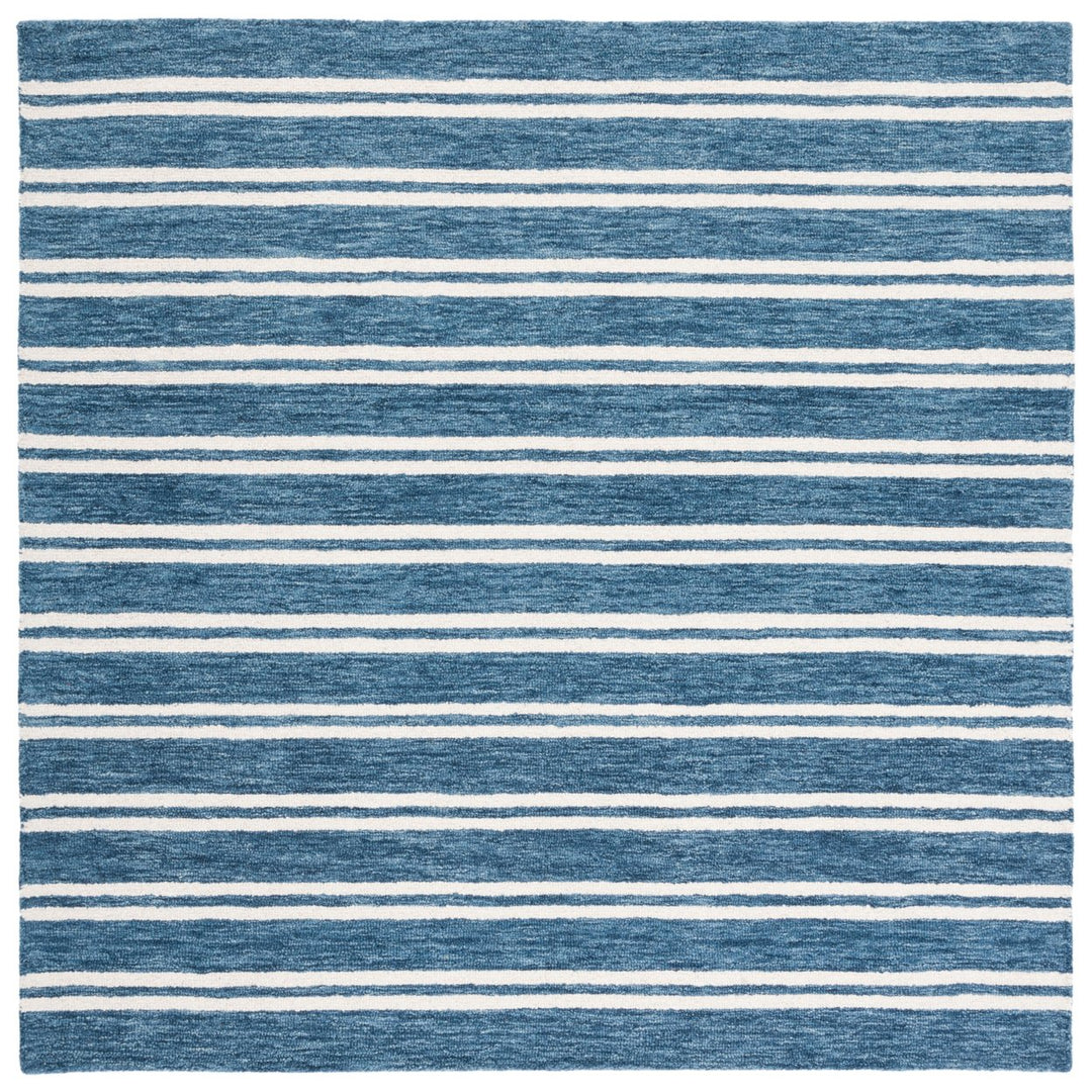 SAFAVIEH Metro MET604M Handmade Blue / Ivory Rug Image 1