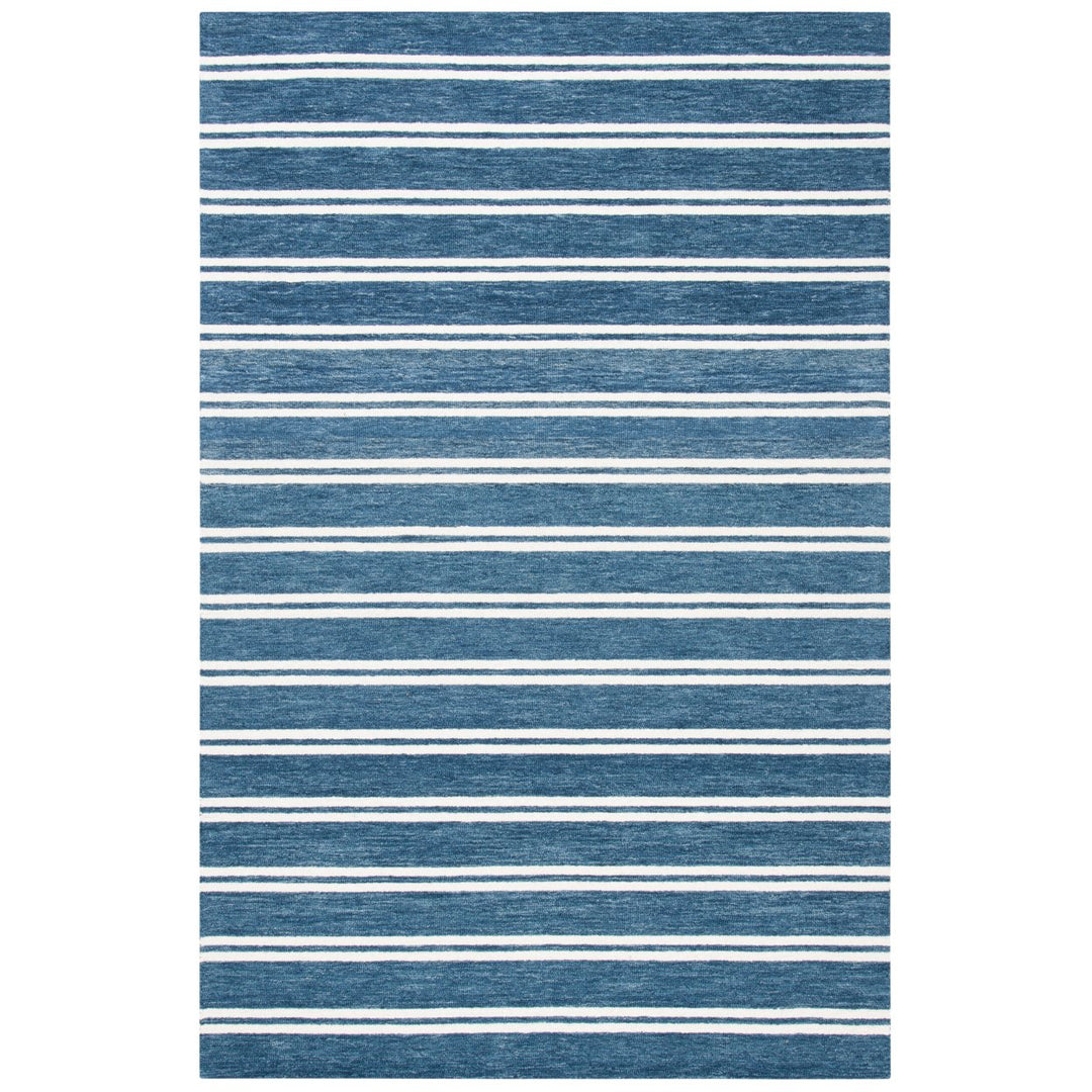 SAFAVIEH Metro MET604M Handmade Blue / Ivory Rug Image 8