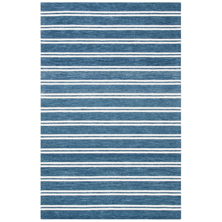 SAFAVIEH Metro MET604M Handmade Blue / Ivory Rug Image 8