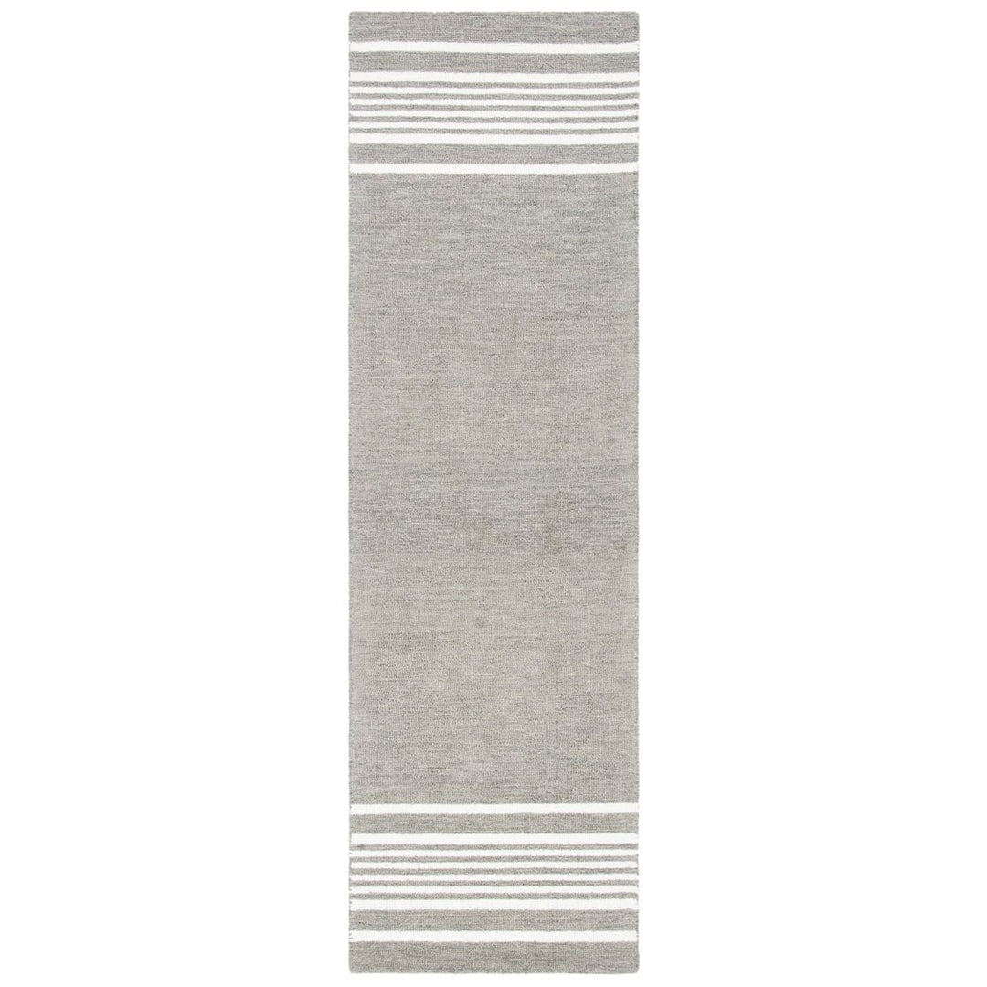 SAFAVIEH Metro MET606H Handmade Charcoal / Ivory Rug Image 1