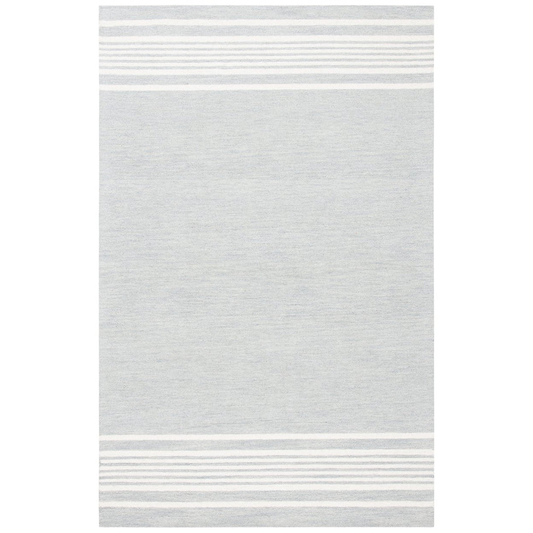 SAFAVIEH Metro MET606F Handmade Grey / Ivory Rug Image 1