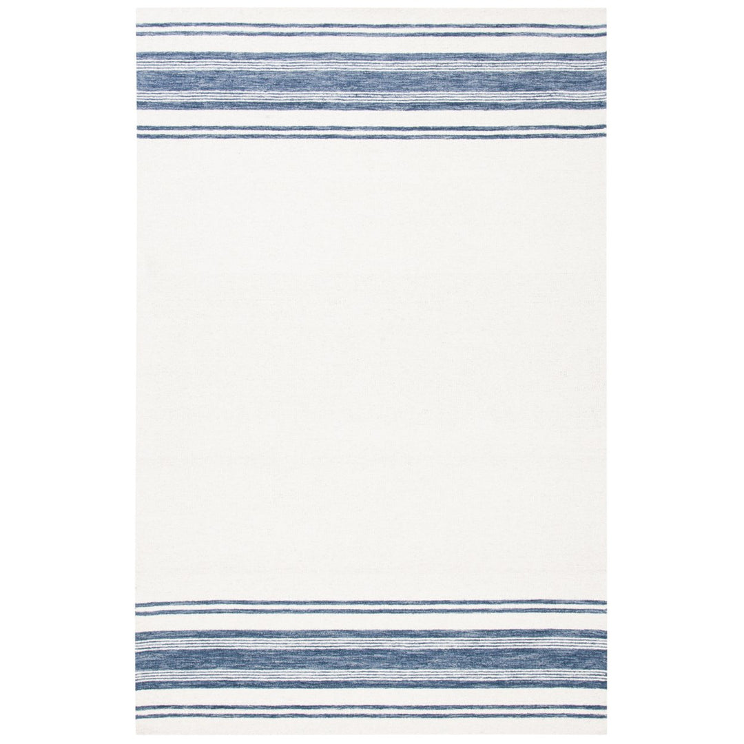 SAFAVIEH Metro MET608A Handmade Ivory / Blue Rug Image 8