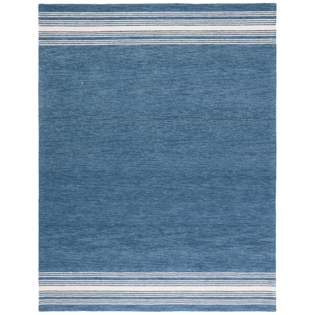 SAFAVIEH Metro MET610M Handmade Blue / Ivory Rug Image 1