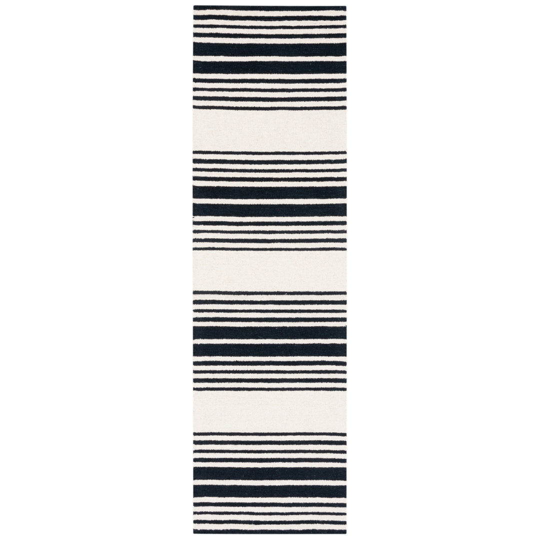 SAFAVIEH Metro MET609A Handmade Ivory / Black Rug Image 3