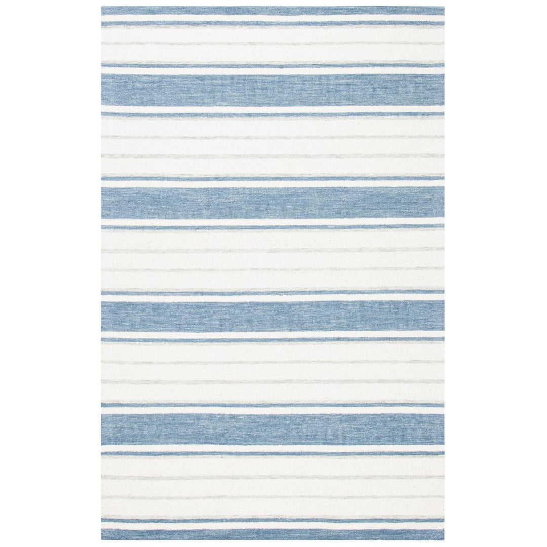 SAFAVIEH Metro MET607M Handmade Blue / Ivory Rug Image 5