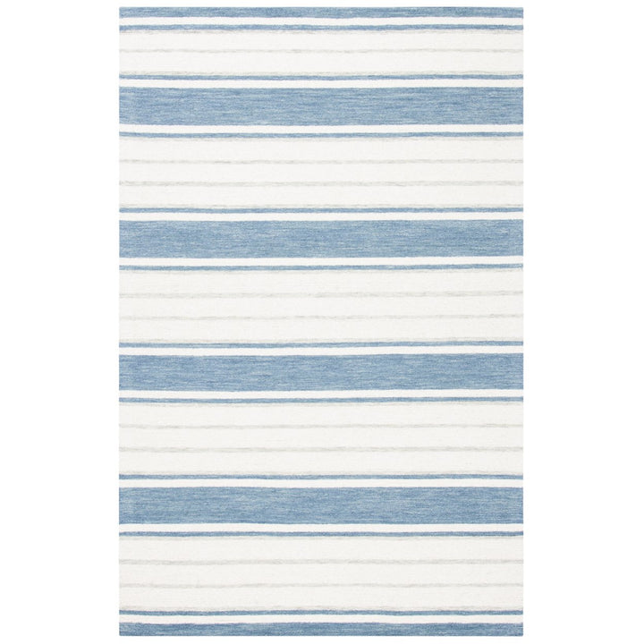 SAFAVIEH Metro MET607M Handmade Blue / Ivory Rug Image 5