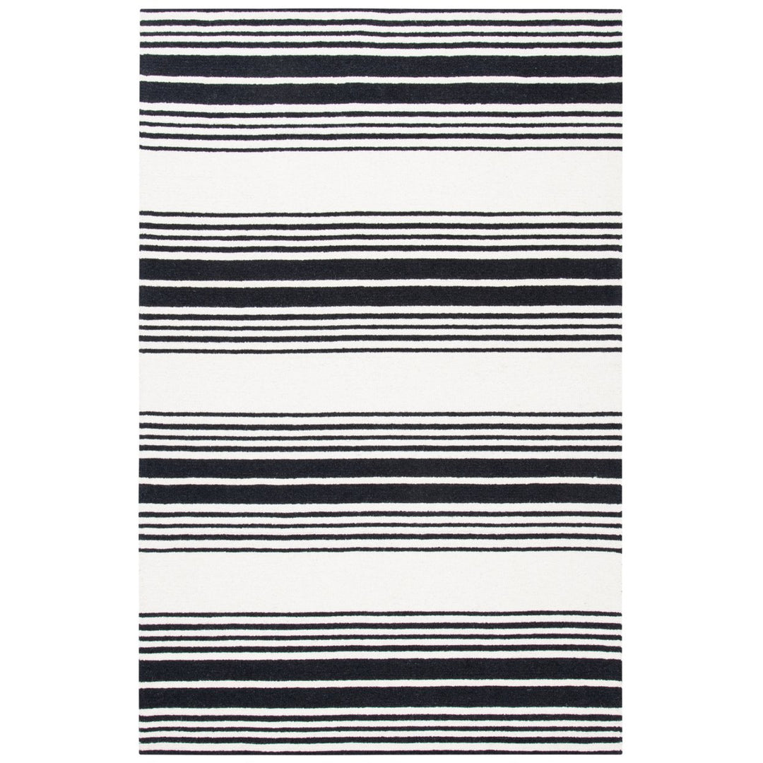 SAFAVIEH Metro MET609A Handmade Ivory / Black Rug Image 1