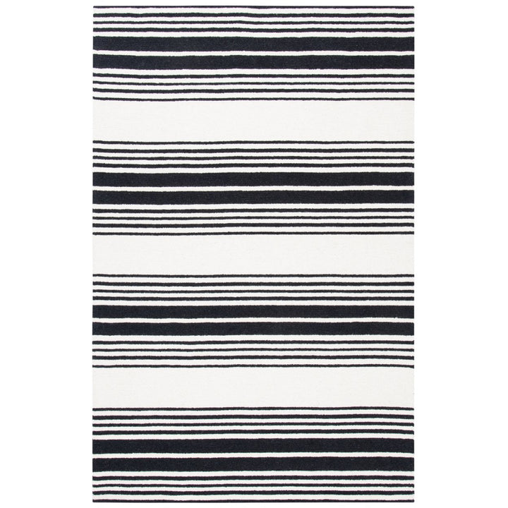 SAFAVIEH Metro MET609A Handmade Ivory / Black Rug Image 1