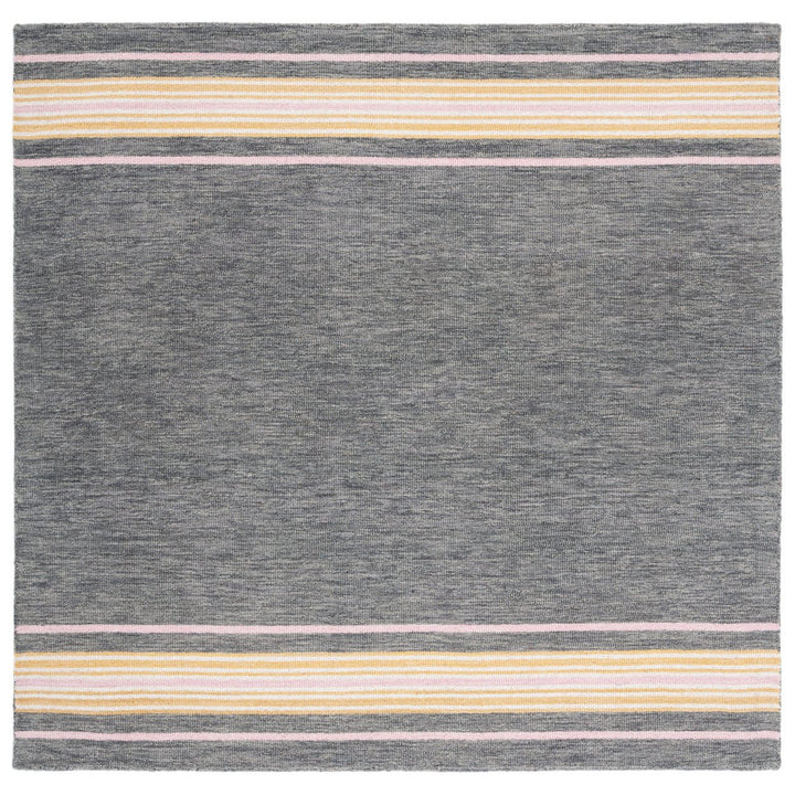 SAFAVIEH Metro MET611H Handmade Charcoal / Pink Rug Image 4