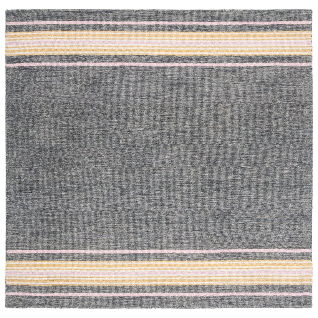 SAFAVIEH Metro MET611H Handmade Charcoal / Pink Rug Image 1