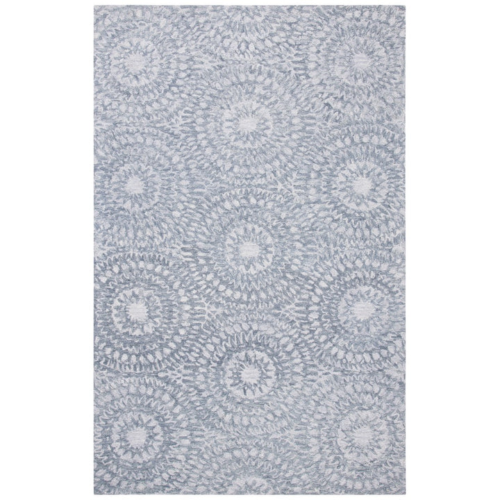 SAFAVIEH Metro MET702A Handmade Ivory / Dark Grey Rug Image 1