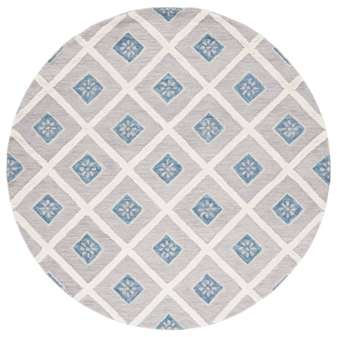 SAFAVIEH Metro MET705L Handmade Blue / Ivory Rug Image 1