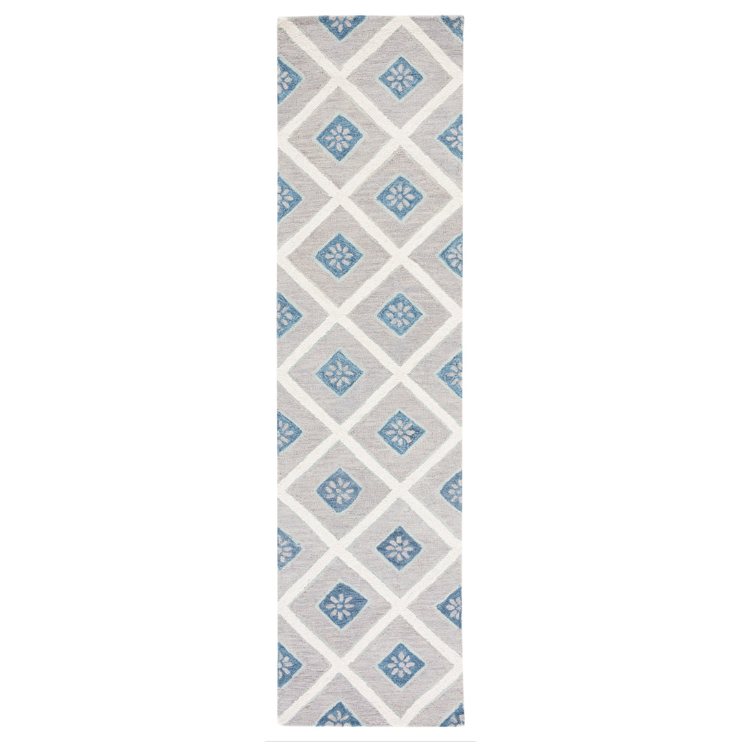 SAFAVIEH Metro MET705L Handmade Blue / Ivory Rug Image 5