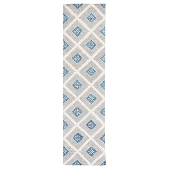 SAFAVIEH Metro MET705L Handmade Blue / Ivory Rug Image 5