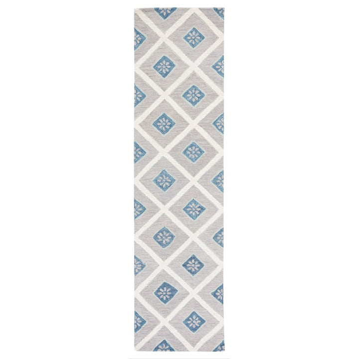 SAFAVIEH Metro MET705L Handmade Blue / Ivory Rug Image 1